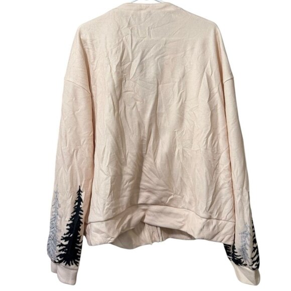 Folklore Women Long Sleeve Cardigan Sweater Size 2XL Forest Button Down Front - Picture 2 of 10